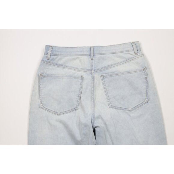 Express Womens 6 Distressed Marketing Sample Stretch Skinny Leg Denim Jeans Blue - Picture 12 of 14